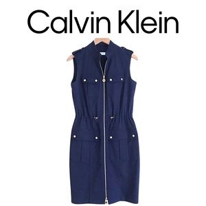 👛 Calvin Klein Navy Military Career Dress Size 12 💙👗